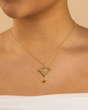 Load image into Gallery viewer, Pave CZ Espresso Martini Pendant