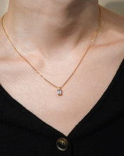 Load image into Gallery viewer, Sterling Silver Emerald Prong Set Pendant