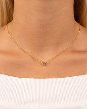 Load image into Gallery viewer, Sterling Silver Pear Bezel Set Pendant