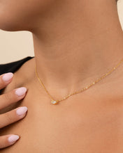 Load image into Gallery viewer, Sterling Silver Marquise Bezel Set Pendant
