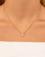 Load image into Gallery viewer, Sterling Silver CZ Disc Pendant
