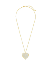 Load image into Gallery viewer, Sterling Silver CZ Statement Heart Pendant
