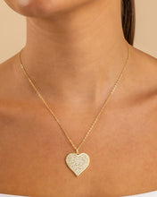 Load image into Gallery viewer, Sterling Silver CZ Statement Heart Pendant