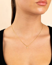 Load image into Gallery viewer, Sterling Silver Sinead Sparkling Cross Pendant