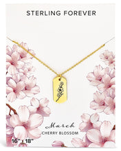 Load image into Gallery viewer, Birth Flower Pendant