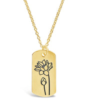 Load image into Gallery viewer, Birth Flower Pendant