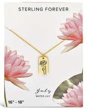 Load image into Gallery viewer, Birth Flower Pendant