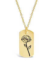 Load image into Gallery viewer, Birth Flower Pendant