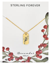 Load image into Gallery viewer, Birth Flower Pendant