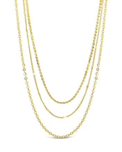 Load image into Gallery viewer, Dainty Three Layer Chain Necklace