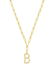 Load image into Gallery viewer, Braided Initial Pendant Necklace