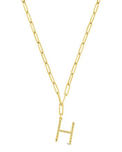 Load image into Gallery viewer, Braided Initial Pendant Necklace