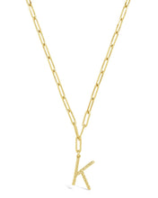 Load image into Gallery viewer, Braided Initial Pendant Necklace