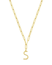 Load image into Gallery viewer, Braided Initial Pendant Necklace