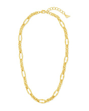 Load image into Gallery viewer, Tegan Textured Long Link Necklace