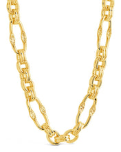 Load image into Gallery viewer, Tegan Textured Long Link Necklace