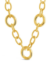 Load image into Gallery viewer, Carter Round Statement Link Necklace