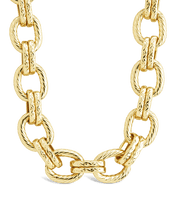 Load image into Gallery viewer, Kamora Textured Chain Link Necklace