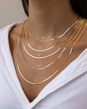 Load image into Gallery viewer, Sterling Silver Herringbone Chain