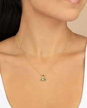 Load image into Gallery viewer, Leidy CZ & Mother of Pearl Evil Eye Pendant Necklace
