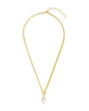 Load image into Gallery viewer, River Pearl Drop Chain Necklace