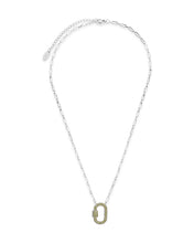 Load image into Gallery viewer, Pave CZ Carabiner Lock Necklace