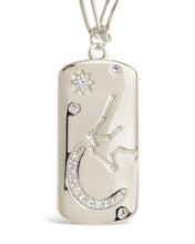 Load image into Gallery viewer, CZ Constellation Dog Tag Pendant Necklace