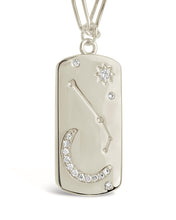 Load image into Gallery viewer, CZ Constellation Dog Tag Pendant Necklace