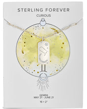 Load image into Gallery viewer, CZ Constellation Dog Tag Pendant Necklace