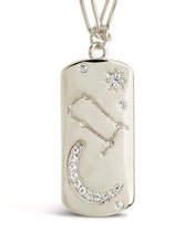 Load image into Gallery viewer, CZ Constellation Dog Tag Pendant Necklace