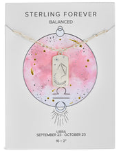Load image into Gallery viewer, CZ Constellation Dog Tag Pendant Necklace
