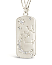 Load image into Gallery viewer, CZ Constellation Dog Tag Pendant Necklace