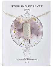 Load image into Gallery viewer, CZ Constellation Dog Tag Pendant Necklace