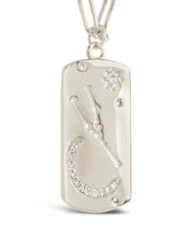 Load image into Gallery viewer, CZ Constellation Dog Tag Pendant Necklace