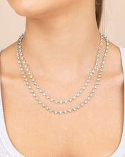 Load image into Gallery viewer, Brigid Staggered CZ Tennis Necklace