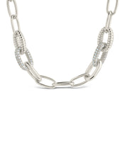 Load image into Gallery viewer, Samar CZ-Encrusted Chain Link Necklace
