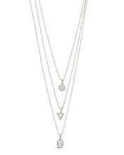 Load image into Gallery viewer, Julie CZ & Layered Chain Necklace
