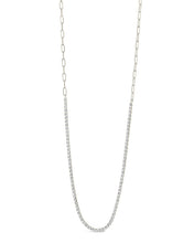 Load image into Gallery viewer, Dani Chain & CZ Tennis Necklace