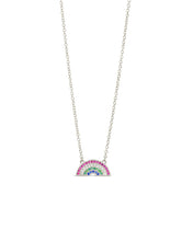 Load image into Gallery viewer, Rainbow CZ Pendant Necklace