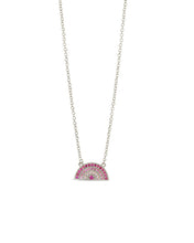 Load image into Gallery viewer, Rainbow CZ Pendant Necklace