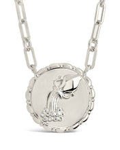 Load image into Gallery viewer, Bold CZ Zodiac Link Pendant Necklace