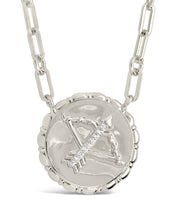 Load image into Gallery viewer, Bold CZ Zodiac Link Pendant Necklace
