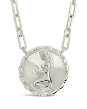 Load image into Gallery viewer, Bold CZ Zodiac Link Pendant Necklace