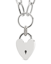 Load image into Gallery viewer, Mirren Heart Padlock Necklace