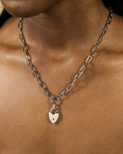 Load image into Gallery viewer, Mirren Heart Padlock Necklace
