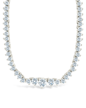 Load image into Gallery viewer, Tatum Adjustable CZ Tennis Necklace