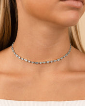 Load image into Gallery viewer, Camden Adjustable CZ Staggered Tennis Necklace