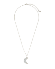 Load image into Gallery viewer, Pave CZ Moon Crescent Pendant