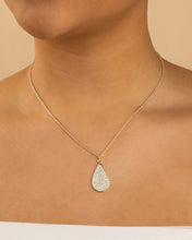 Load image into Gallery viewer, Pave CZ Tear Drop Pendant