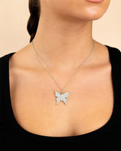 Load image into Gallery viewer, Pave CZ Butterfly Pendant